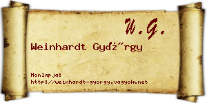 Weinhardt György névjegykártya